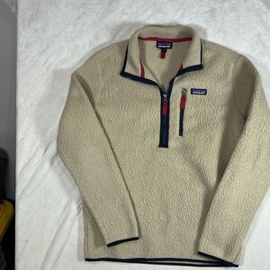 Patagonia Medium Retro Pile Cram Pullover Synchilla Half Zip Sherpa Sweater